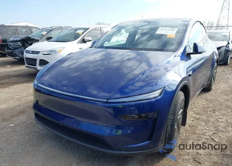 2026 Tesla Model Y Long Range Dual Motor All-Wheel Drive/Long Range Launch Series from USA, damaged, VIN 7SAYGDEE2TA449826